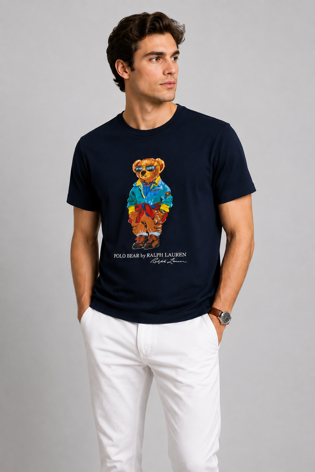 Polo Bear Tees | Black / Denim