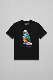 Polo Bear Tees | Black / Surfing
